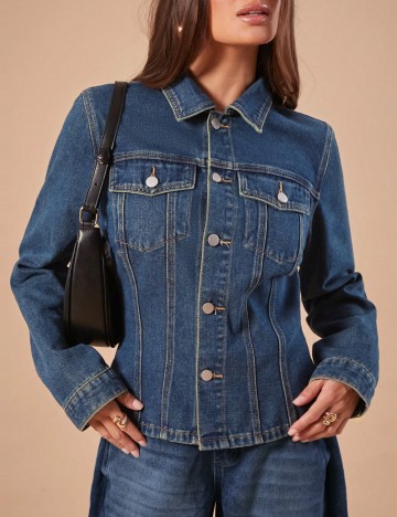 Jachetă Shein, albastru