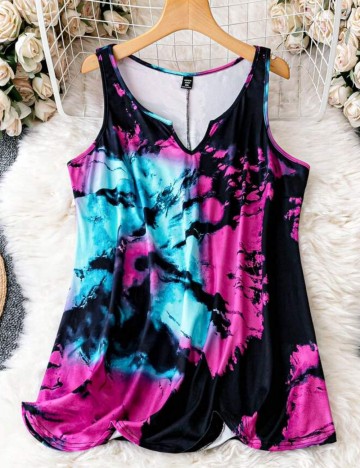 Top Shein Curve+, mix culori