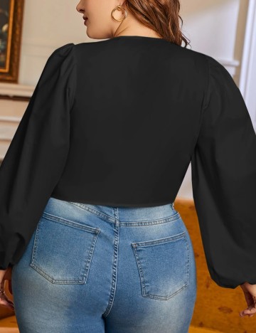 Cămașă Shein Curve+, negru