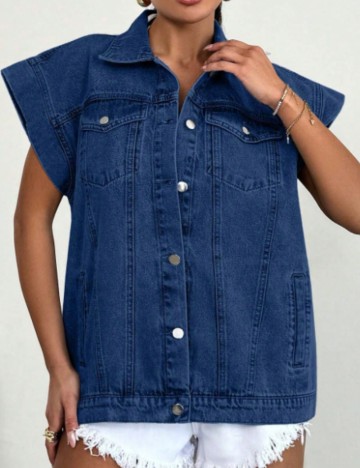 Vestă Shein, albastru