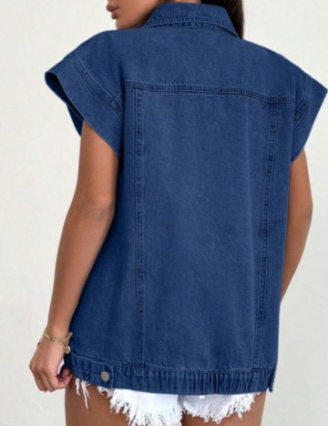 Vestă Shein, albastru