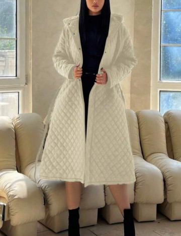 Geacă lungă Shein Curve+, bej