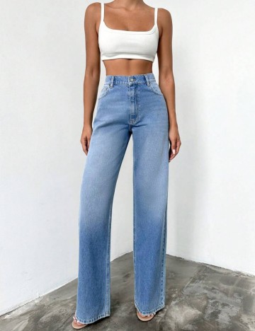 Jeans Shein, albastru