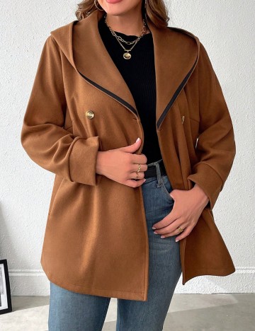 Palton Shein Curve+, maro