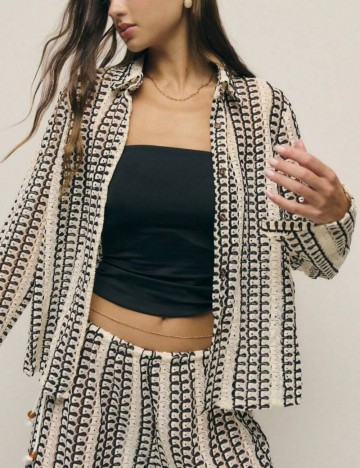 Cardigan Shein, mix culori