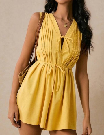 Salopetă Shein, galben