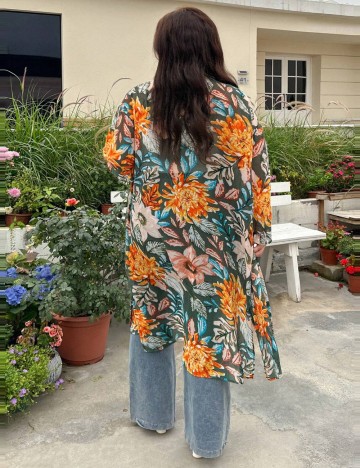 Cardigan Shein Curve+, mix culori