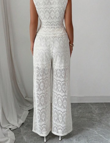 Pantaloni Shein, crem