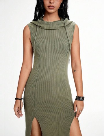 Rochie midi Shein, kaki