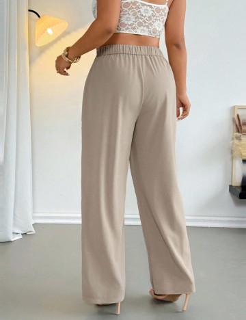 Pantaloni Shein Curve+, bej