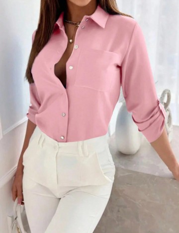 Cămașă Shein, roz