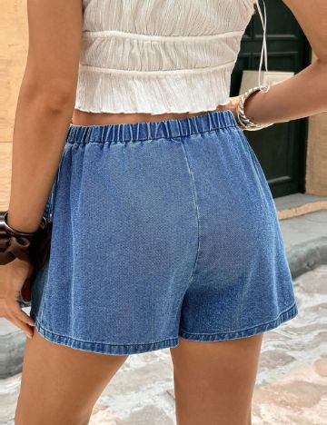 Fustă Pantalon Shein, albastru