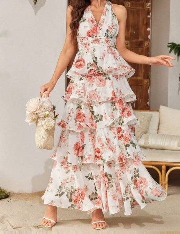 Rochie midi UNITHORSE by Shein, mix culori