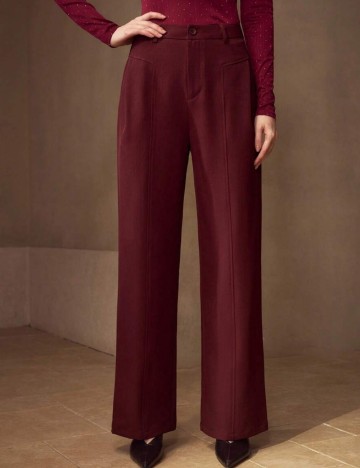 Pantaloni Shein MOTF, vișiniu