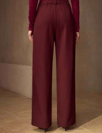 Pantaloni Shein MOTF, vișiniu