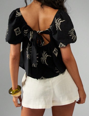 Top Missguided by Shein, negru