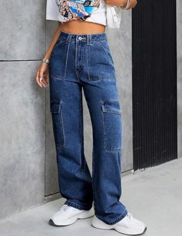 Jeans Shein, albastru