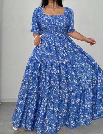 Rochie maxi Shein Curve+, albastru