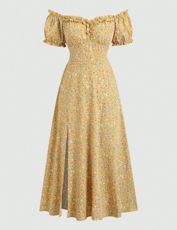 Rochie midi Shein, mix culori