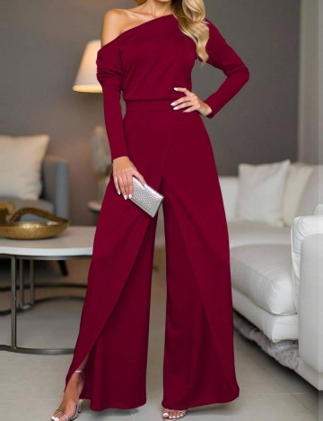 Salopetă lungă Shein, vișiniu