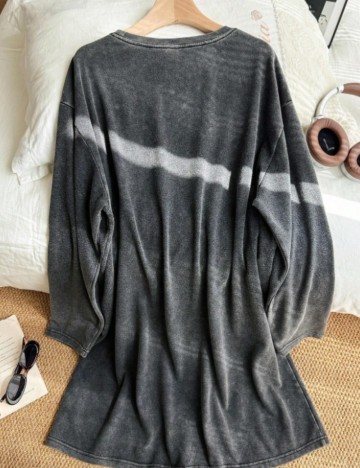 Rochie mini Shein Curve+, gri