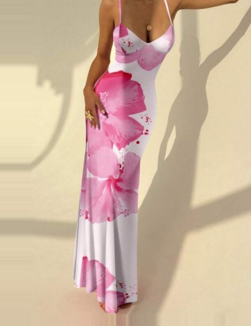 Rochie maxi Shein, mix culori