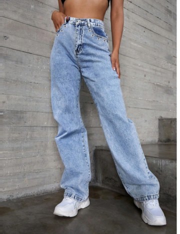 Jeans Shein, albastru