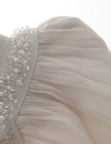 Rochie midi DAZY / LESS by SHEIN, bej