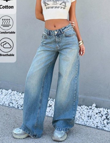 Jeans Shein, albastru