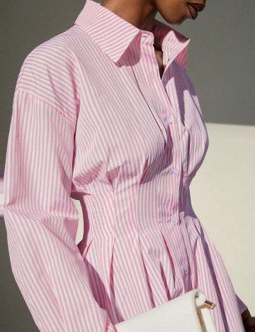 Rochie tip cămașă Shein, mix culori