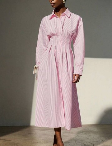 Rochie tip cămașă Shein, mix culori