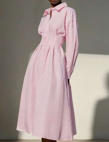 Rochie tip cămașă Shein, mix culori