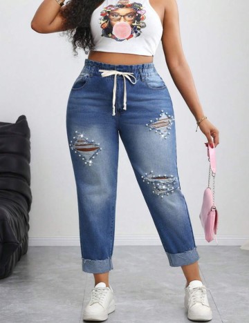 Jeans Shein, albastru
