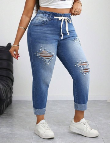 Jeans Shein, albastru