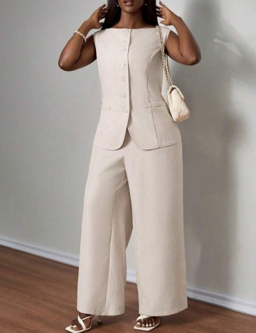 Compleu Shein Curve+, crem