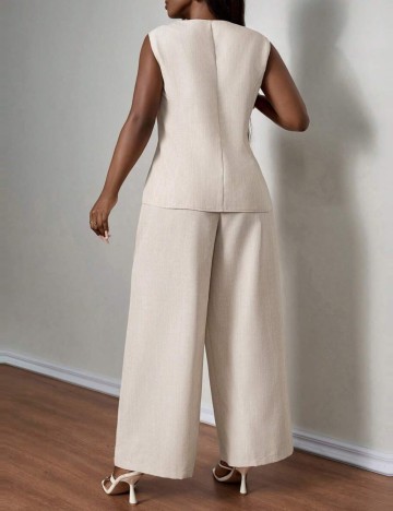 Compleu Shein Curve+, crem