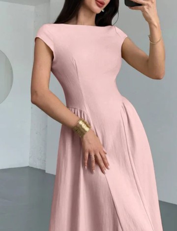 Rochie midi Shein, roz