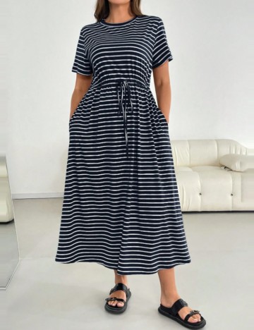 Rochie maxi Shein Curve+, mix culori