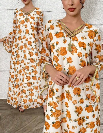 Rochie maxi Shein, mix culori