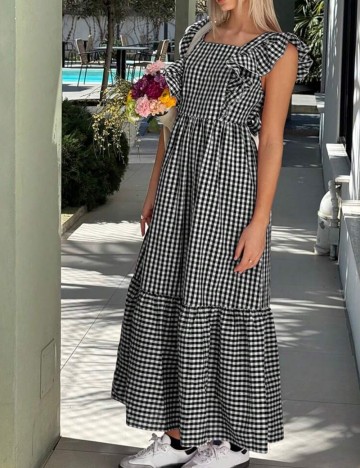 Rochie maxi Shein, mix culori