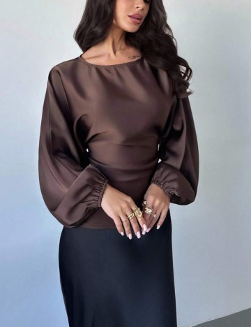 Cămașă Shein, maro