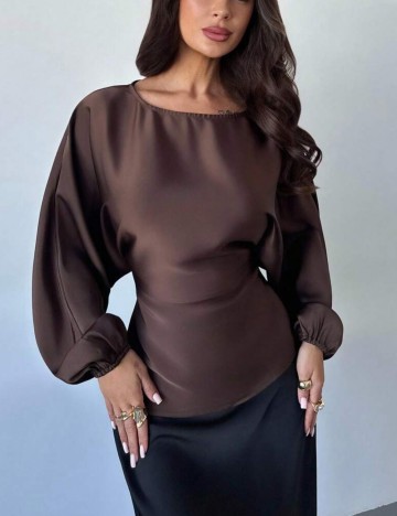 Cămașă Shein, maro