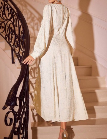 Rochie maxi Shein, crem