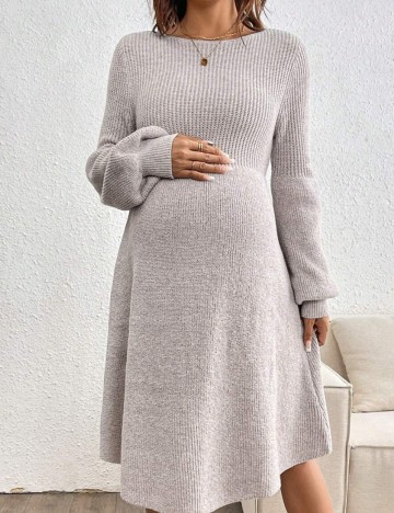 Rochie tricotată Shein, bej