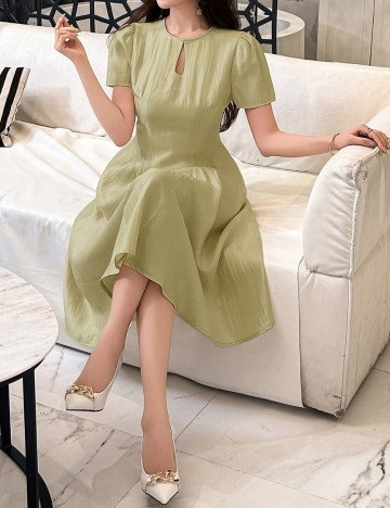 Rochie midi Shein, kaki