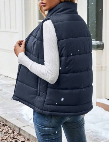 Vestă Shein, bleumarin