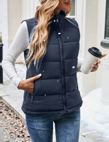 Vestă Shein, bleumarin