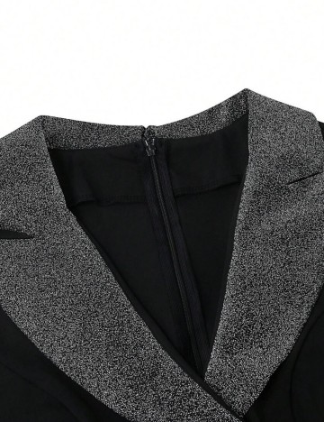 Rochie midi Shein Curve+, negru