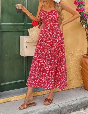 Rochie midi Shein, roșu