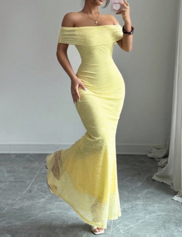 Rochie maxi Shein, galben